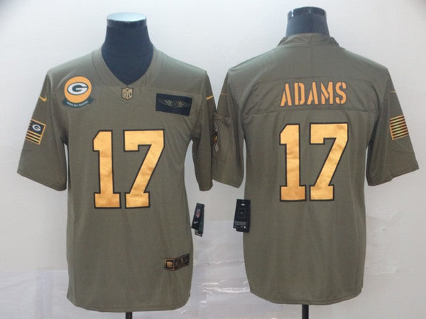 Men's Green Bay Packers Davante Adams #17 Brown Alternate Game Jersey