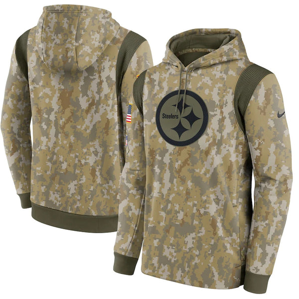 Men's Pittsburgh Steelers NFL 2021 Salute to Service Hoodie Camouflage