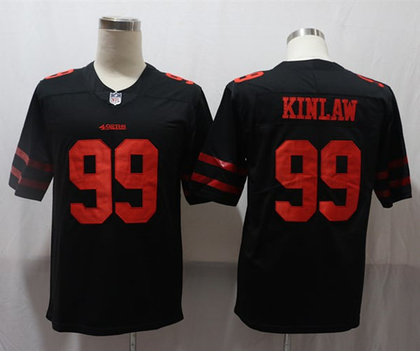 Men's San Francisco 49ers Javon Kinlaw #99 Black Game Jersey