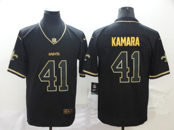 Men's New Orleans Saints Alvin Kamara #41 Black Player Jersey