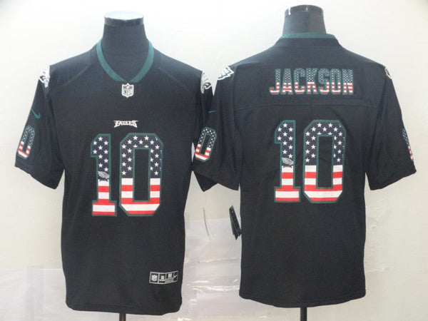 Men's Philadelphia Eagles Desean Jackson #10 Black Player Game Jersey