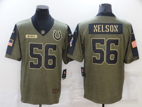 Men's Indianapolis Colts Quenton Nelson #56 Brown Alternate Game Jersey