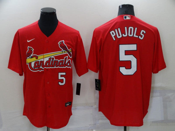 Men's St. Louis Cardinals Albert Pujols #5 Red Replica Player Jersey