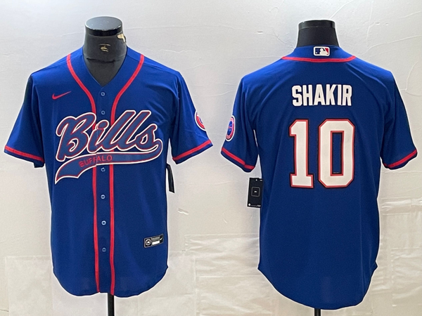 Men's Buffalo Bills Khalil Shakir #10 Royal Player Jersey Joint Edition