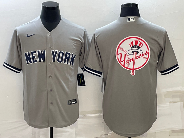 Men's New York Yankees Gray Replica Team Jersey