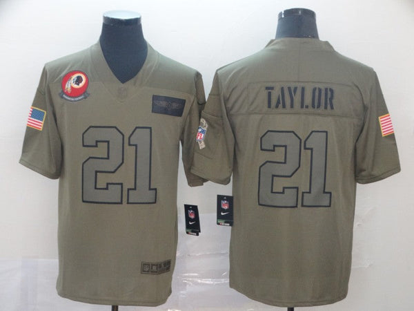 Men's Washington Redskins Sean Taylor #21 Brown Game Jersey