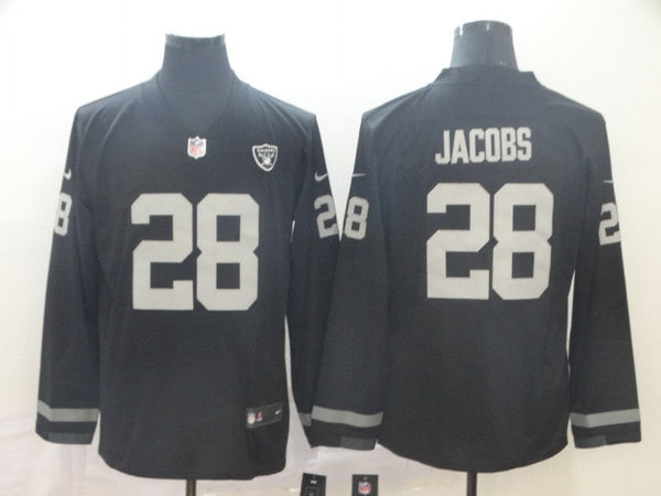 Men's Las Vegas Raiders #28 Josh Jacobs Black Alternate Game Jersey