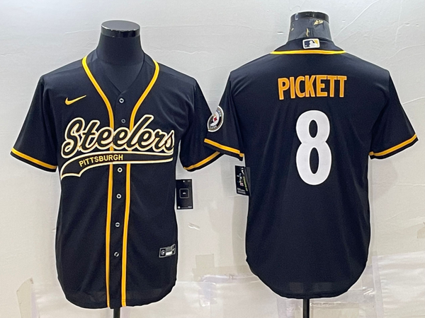 Men's Pittsburgh Steelers Kenny Pickett #8 Black Player Jersey