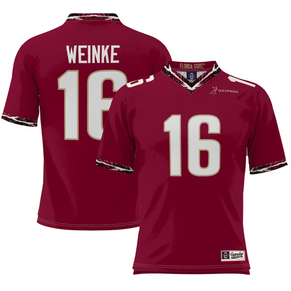 Men's Florida State Seminoles Chris Weinke #16 Red Player Game Jersey