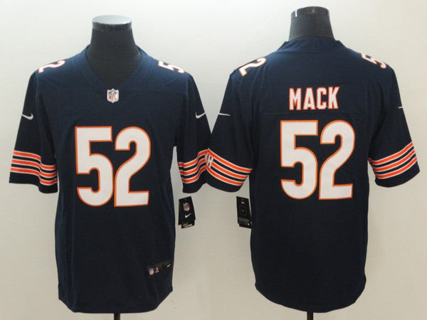 Men's Chicago Bears Khalil Mack #52 Navy Game Jersey City Edition