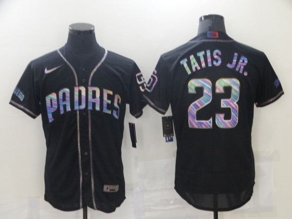 Men's San Diego Padres Fernando Tatis Jr. #23 Black Stitched Jersey