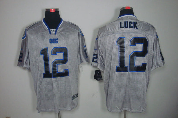 Men's Indianapolis Colts Andrew Luck #12 Gray Game Player Jersey