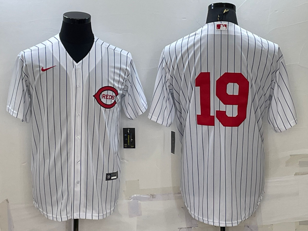 Men's Cincinnati Reds Joey Votto #19 White 2022 MLB at Field of Dreams Game Authentic Player Jersey