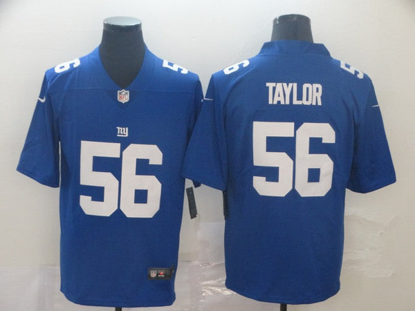 Men's New York Giants Lawrence Taylor #56 Blue Game Jersey