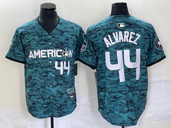 Men's American League Yordan Alvarez #44 Teal 2023 MLB All-Star Game Limited Jersey