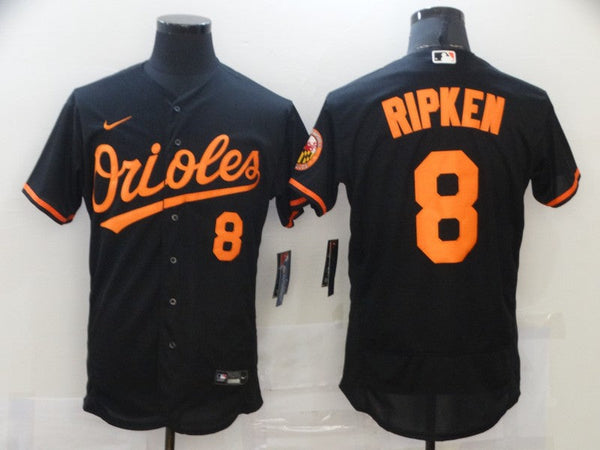 Men's Baltimore Orioles Cal Ripken Jr. #8 Black Replica Baseball Jersey