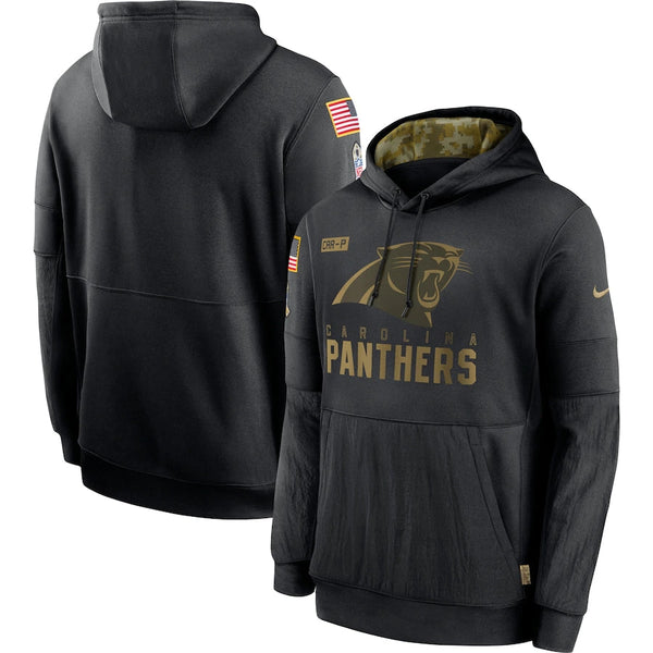 Men's Carolina Panthers NFL 2020 Salute to Service Hoodie Black