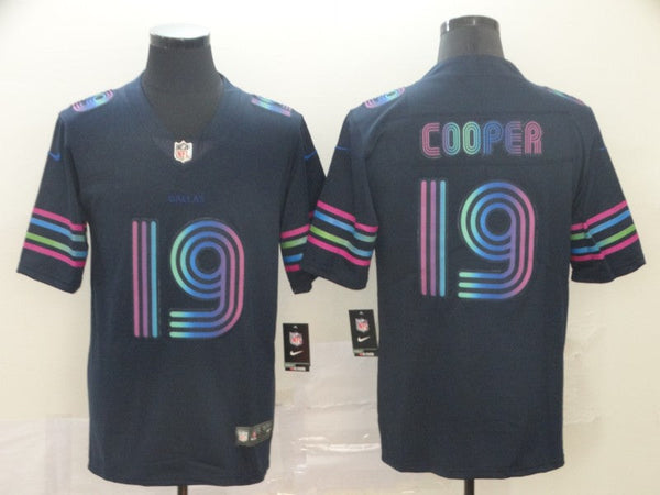 Men's Dallas Cowboys Amari Cooper #19 Navy City Edition Game Jersey