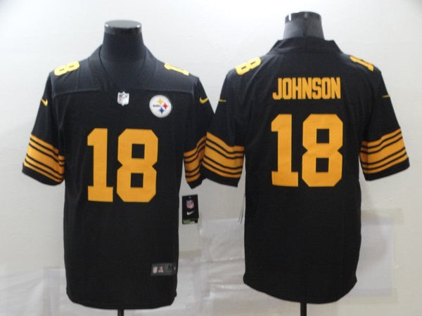 Men's Pittsburgh Steelers Diontae Johnson #18 Black Alternate Legend Jersey