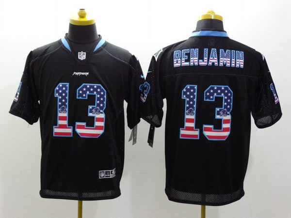 Men's Carolina Panthers Kelvin Benjamin #13 Black Game Jersey