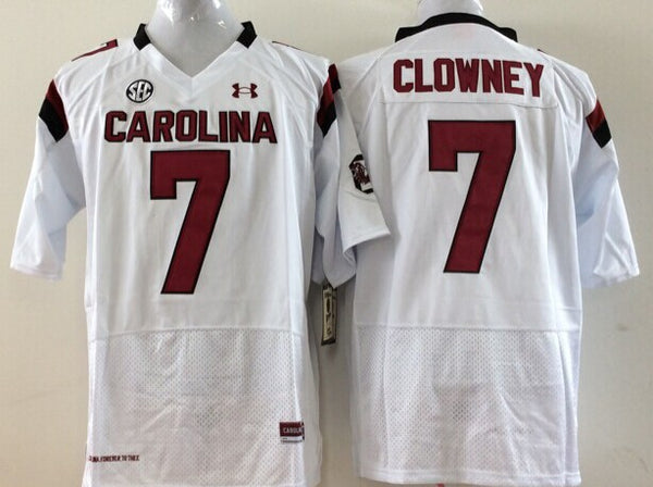 Men's South Carolina Gamecock Jadeveon Clowney #7 White Player Game Jersey