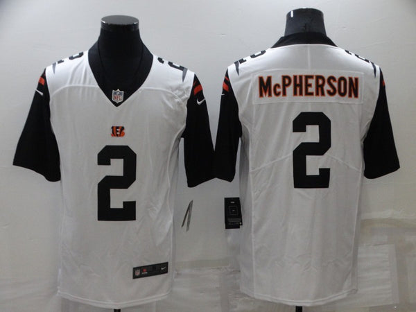 Men's Cincinnati Bengals Evan McPherson #2 White Game Player Jersey