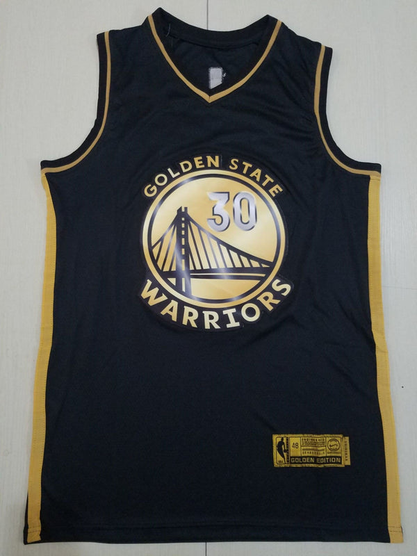 Men's Golden State Warriors Stephen Curry Fanatics Branded Black Swingman Jersey