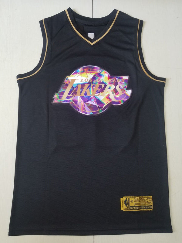 Men's Los Angeles Lakers LeBron James #6 Black Swingman Player Jersey