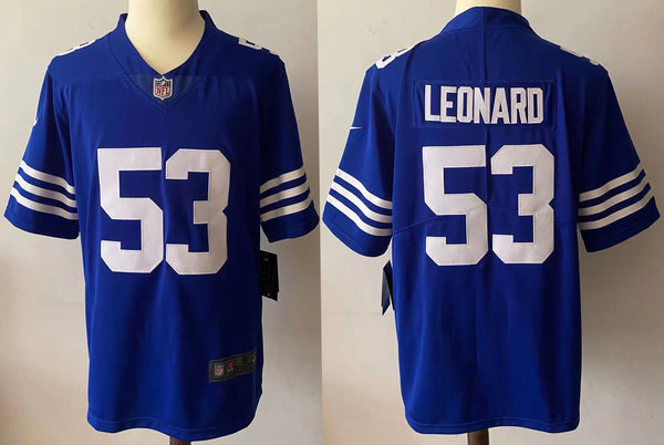 Men's Indianapolis Colts Darius Leonard #53 Blue Game Jersey