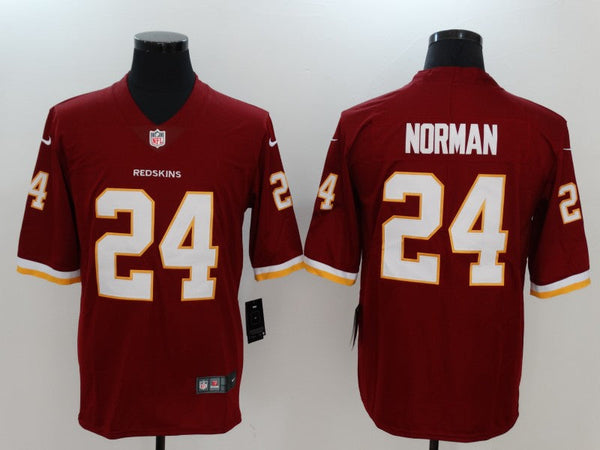 Men's Washington Redskins Josh Norman #24 Red Game Jersey