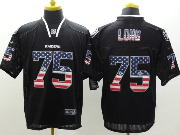 Men's Las Vegas Raiders Howie Long #75 Black Player Game Jersey