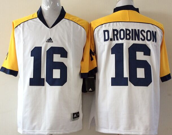 Men's Michigan Wolverines Denard Robinson #16 White Alumni Player Game Jersey