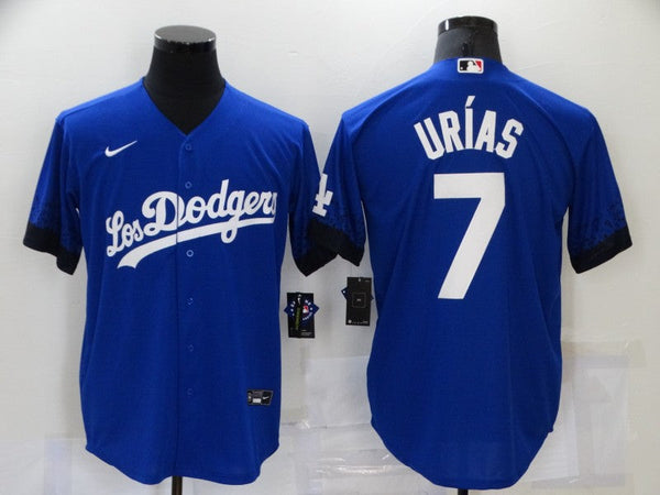 Men's Los Angeles Dodgers Julio Urias #7 Blue Game Player Jersey