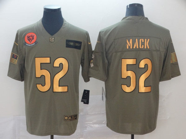 Men's Chicago Bears Khalil Mack #52 Brown Game Player Jersey