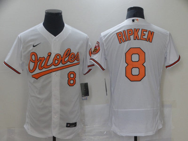 Men's Baltimore Orioles Cal Ripken Jr. #8 White Replica Baseball Jersey