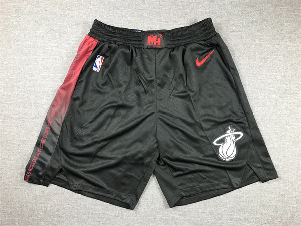 Men's Miami Heat Black 2023/24 Swingman City Edition Shorts