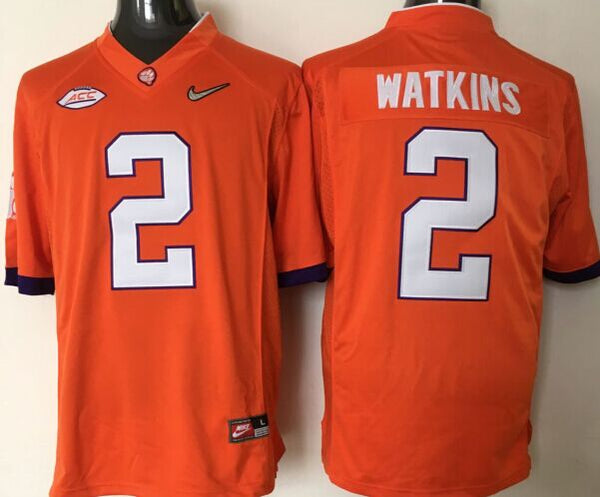 Men's Clemson Tigers Sammy Watkins #2 Orange Game Jersey