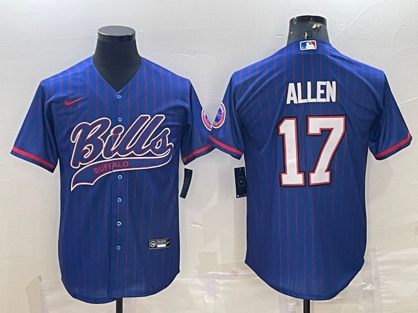 Men's Buffalo Bills Josh Allen #17 Royal Player Jersey Joint Edition