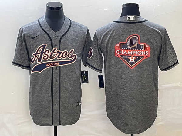 Men's Houston Astros Gray Joint Edition Replica Player Jersey