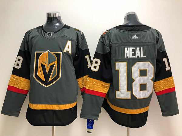 Men's Vegas Golden Knights James Neal #18 Gray Breakaway Player Jersey