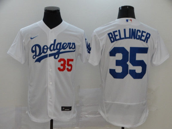 Men's Los Angeles Dodgers Cody Bellinger #35 White Replica Player Jersey