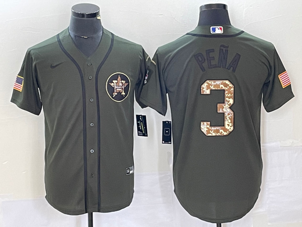 Men's Houston Astros Jeremy Pena #3 Green Replica Player Jersey