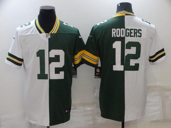 Men's Green Bay Packers Aaron Rodgers #12 Green/White Legend Jersey