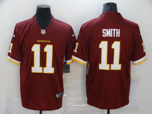 Men's Washington Redskins Alex Smith #11 Red Game Jersey