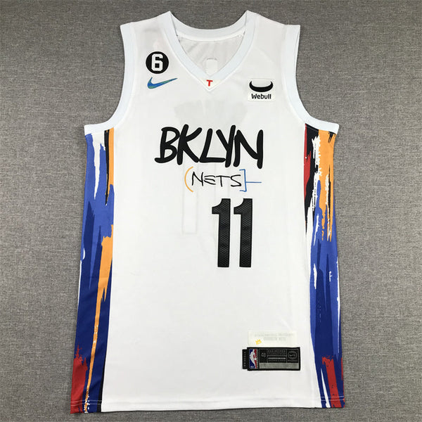 Men's Brooklyn Nets Kyrie Irving #11 White 2022/23 Swingman Jersey - City Edition