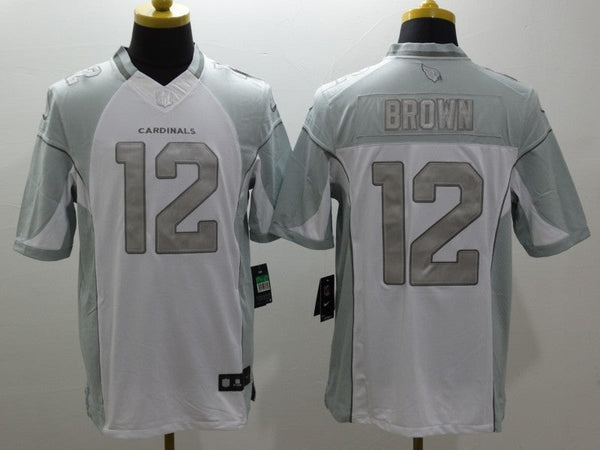 Men's Arizona Cardinals John Brown #12 White Game Jersey