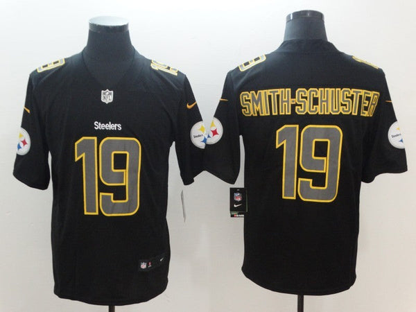 Men's Pittsburgh Steelers JuJu Smith-Schuster #19 Black Player Jersey