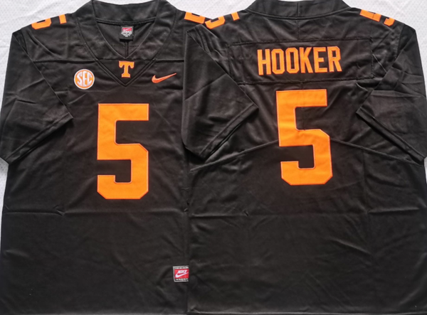 Men's Tennessee Volunteers Hendon Hooker #5 Black Player Game Jersey