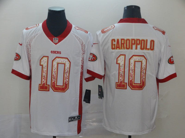 Men's San Francisco 49ers Jimmy Garoppolo #10 White Authentic Game Jersey