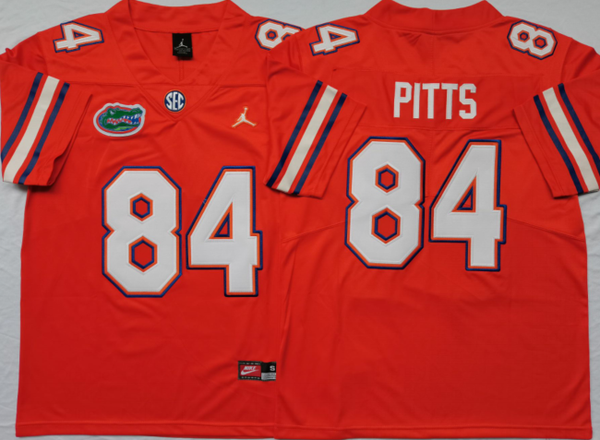 Men's Florida Gators Kyle Pitts #84 Orange Player Game Jersey